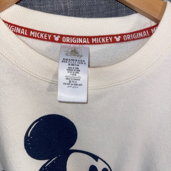 Disney Cream Mickey Mouse Crewneck Sweater - Picture 3 of 3